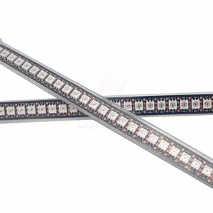 לבן שחור pcb sk9822 מיעון led רצועת 5v rgb 6.94mm פיקסל המגרש