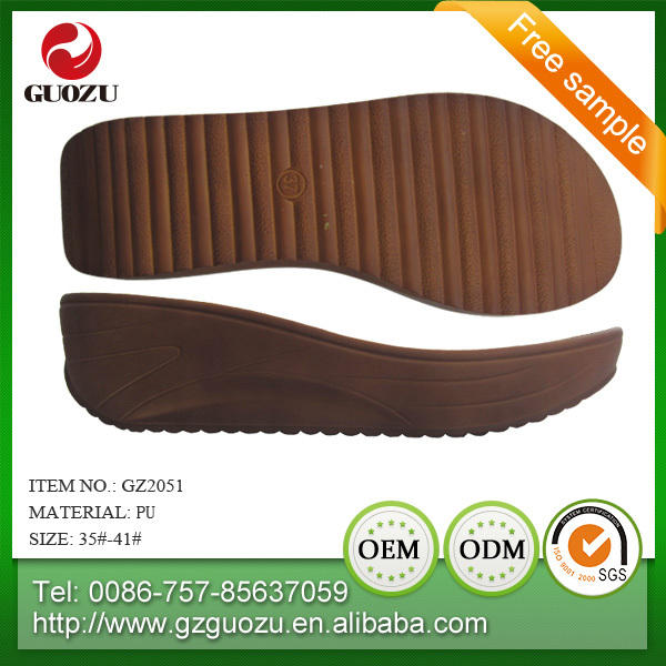 casual suelas en poliuretano para hacer sandalias con plataforma