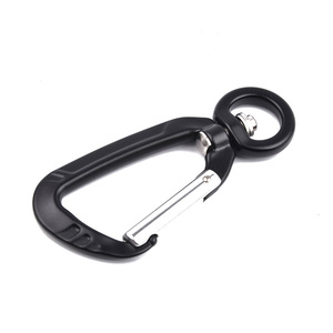 5KN Aluminum Auto Trigger Locking Swivel Carabiner Hook for Dog Leash