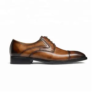 OEM Por Atacado homens oficial bom bom vestido de Oxfords formais genuíno sapatos de couro vestido sapatos de couro com sola de borracha Macia