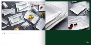 Праздничный набор столовых приборов, красивая керамическая фарфоровая белая посуда - Product Image 4