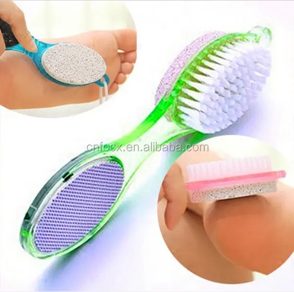 Four one double-sided grinding foot stone Wash feet rub foot brush away dead skin cells