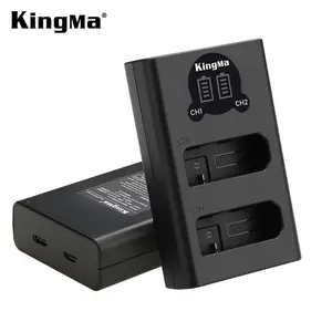 KingMa EN-EL14 Fast Dual Charger หน้าจอ LCD สำหรับ Nikon D3200 D3300 D3400 D5200 D5300 D5500
