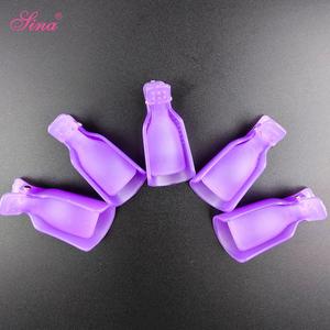 Private Label Plástico Acrílico Reutilizáveis Ferramentas Silicone Prego Soak Off Uv Gel Unha Polonês Removedor Limpador Clipe - Product Image 6