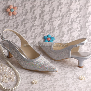 Silver Glitter Scarpe <span class=keywords><strong>Tacco</strong></span> <span class=keywords><strong>Basso</strong></span> <span class=keywords><strong>Sandali</strong></span> - Product Image 3