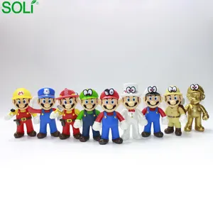 12,5 cm super mario figura super mario pvc figura mario figura de tamaño colección