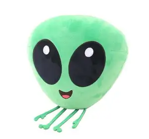 Carino emozione verde ET peluche farcito cuscino Alieni giocattoli per i ragazzi e le ragazze/peluche ET alien bambola cuscino giocattoli/Peluche alien cuscino