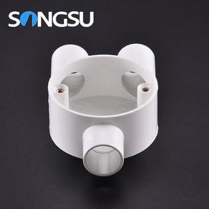 Boîte de jonction électrique ronde à quatre voies intégrée en PVC ignifuge de tailles personnalisées CE - Product Image 2