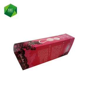 Thân Thiện Với Môi Moulin Rose Giấy Đóng Gói Hộp Với Cửa Sổ Nhựa Quan Hệ Tình Dục Đồ Chơi Màu Đỏ Hairpiece Kraft Giấy Gói - Product Image 2