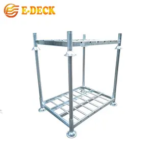 Armazém resistente, transporte galvanizado aço de armazenamento de metal empilhamento de correia móvel rack de palete/raquete