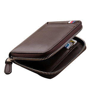 8275 <span class=keywords><strong>Carteras</strong></span> Cortas de Cuero para <span class=keywords><strong>Hombre</strong></span>, Diseño Original al por Mayor, Cartera Pequeña de Cuero Genuino con Múltiples Ranuras para Tarjetas - Product Image 4
