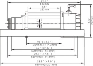 <strong>Runva</strong> Factory Sale High Quality 12V 10000 Lbs Truck Crane Hydraulic Anchor <strong>Winch</strong> - Product Image 2