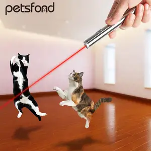 Petsfond cat led laser pointer kygu 3 in 1 laser stainless steel eco-friendly support oem customized