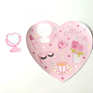 ทำให้คุณเป็นเจ้าของโลโก้ Kawaii ไวนิลแต่งหน้าจูบตัดแผ่นสติกเกอร์ - Product Image 3