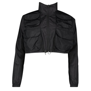 Venta al por mayor de las mujeres de la moda prendas de deportes cazadora pista de carga chaquetas con muchos bolsillos - Product Image 4