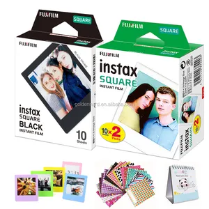 FUJIFILM Instax Square Instan Film 20 Foto Lembar Putih + 10 Lembar Tepi Hitam-Kompatibel dengan Fujifilm Instax Square