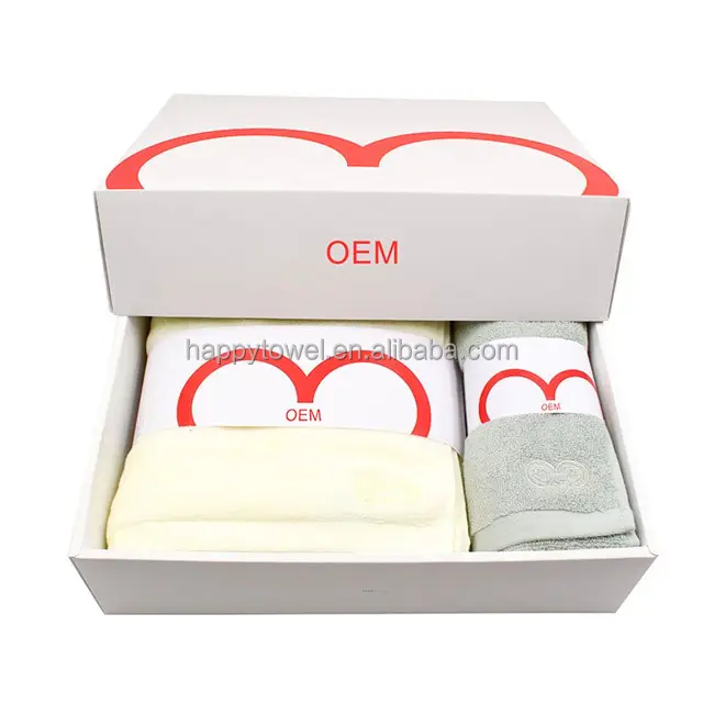 OEM 100%cotton 5 Star Hotel White Bath Towel Set with Logo Embroidery Gift Beach Woven DOBBY Adults Rectangular