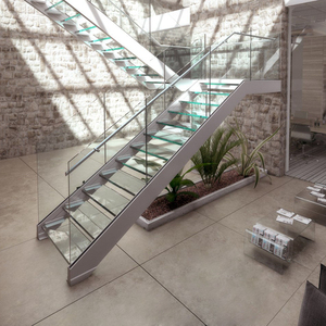 Innen-Glasbalustrade Gehärtete Glas-Treppenstufen - Product Image 6