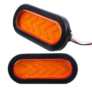 Clignotants led ronds de 2/4 "pour camion robuste, feu de stop, contrôleur des clignotants, feu arrière, pour voiture