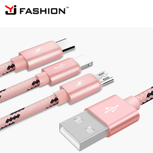 En gros 3 en 1 <span class=keywords><strong>chargeur</strong></span> micro usb pour <span class=keywords><strong>iphone</strong></span> <span class=keywords><strong>5</strong></span> 6 6s 7 plus pour Android pour USB-C Accessoires pour téléphone portable - Product Image 3