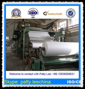 15-20 ton/days 1575mm width thermic paper making machine, raw product: the scraps paper, paperboard's past - Product Image 4