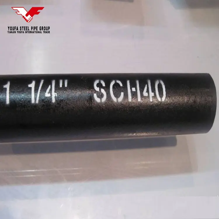 ASTM A106 8 дюймов SCH 80 г-жа бесшовные трубы черного листового железа
