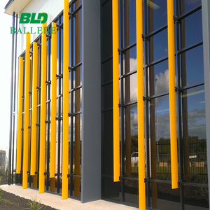 Micro perforé <span class=keywords><strong>pare</strong></span>-<span class=keywords><strong>soleil</strong></span> fenêtre à lamelles en aluminium lame écrans de porte - Product Image 2