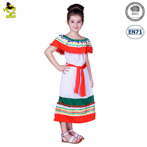 Habiller déguisement de fête d'halloween Costume de <span class=keywords><strong>Flamenco</strong></span> mexicain <span class=keywords><strong>robe</strong></span> mexicaine pour les filles - Product Image 4