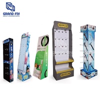 Présentoir publicitaire détachable à 5 niveaux en carton ondulé pour sachets, épices, modèles, FSDU, supermarché, produits de beauté et graines