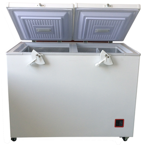 Pabrik 12 v 24 v dc bertenaga surya freezer komersial freezer dada