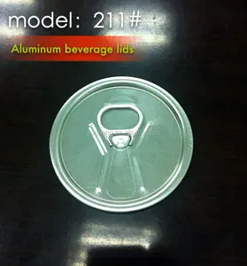 211 #(65.3Mm) Aluminium Bier/Sap Gemakkelijk Open Einde Kan Deksel