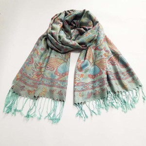 Offre Spéciale Paisley Pashmina écharpe musulmane dame longue taille étole mélange <span class=keywords><strong>couleur</strong></span> avec bas quantité minimale de commande - Product Image 6