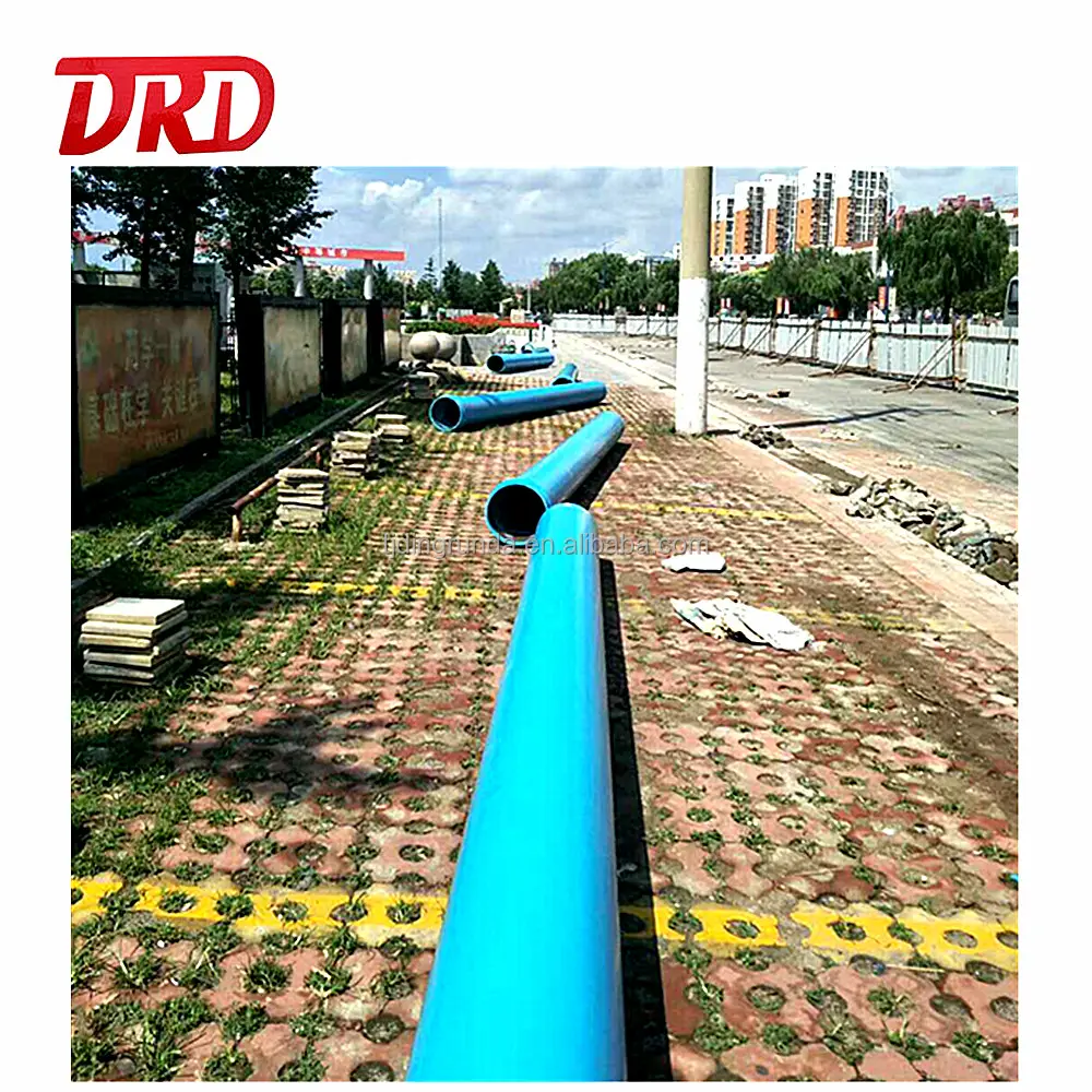 Tubo de plástico para água potável, tubo azul de 315mm 450mm PVC-UH mm