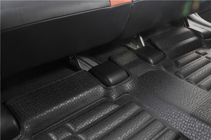 BORNSELLER <span class=keywords><strong>Vente</strong></span> flash Tapis de sol de <span class=keywords><strong>voiture</strong></span> en cuir de luxe Ensemble complet - Imperméable Antidérapant Écologique Épaisseur 5-9 mm Garantie 1 an - Product Image 5