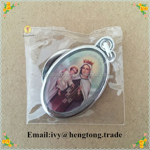 Llavero Religioso al por Mayor con Imagen en Resina Epoxi, Llavero de Aleación Metálica, Llavero Católico con Icono - Product Image 3