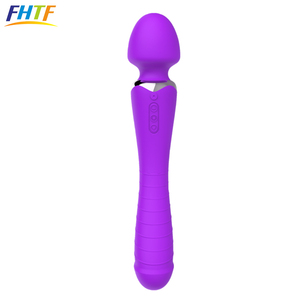 Dupla cabeça aquecida 36 frequência recarregável vibratório massageador silicone vagina anal feminino masturbador - Product Image 2