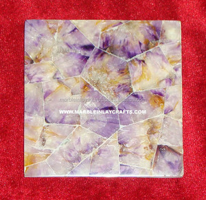 Dalle en améthyste, plateau de table en marbre - Product Image 1