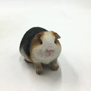 Affascinante piccolo artigianato resina souvenir cavia animale scultura