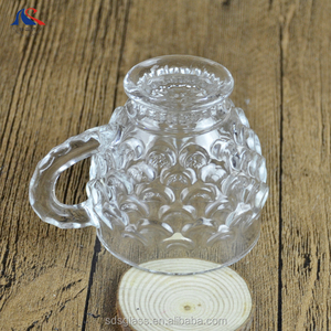 Mug à café à large ouverture <span class=keywords><strong>en</strong></span> verre transparent de 5 oz, style <span class=keywords><strong>arabe</strong></span> turc, avec motif <span class=keywords><strong>en</strong></span> relief, pour le petit-déjeuner, le lait, les flocons d'<span class=keywords><strong>avoine</strong></span> - Product Image 5
