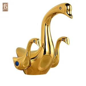 Robinet d'animal De Canard Design Salle De Bain Robinet de Lavabo En Laiton