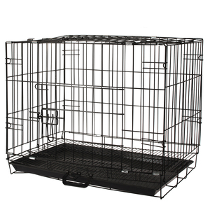 Tasarımlar paslanmaz çelik demir katlanabilir ticari tel ucuz toptan büyük Metal Pet köpek kulübesi kafes evi ucuz - Product Image 2