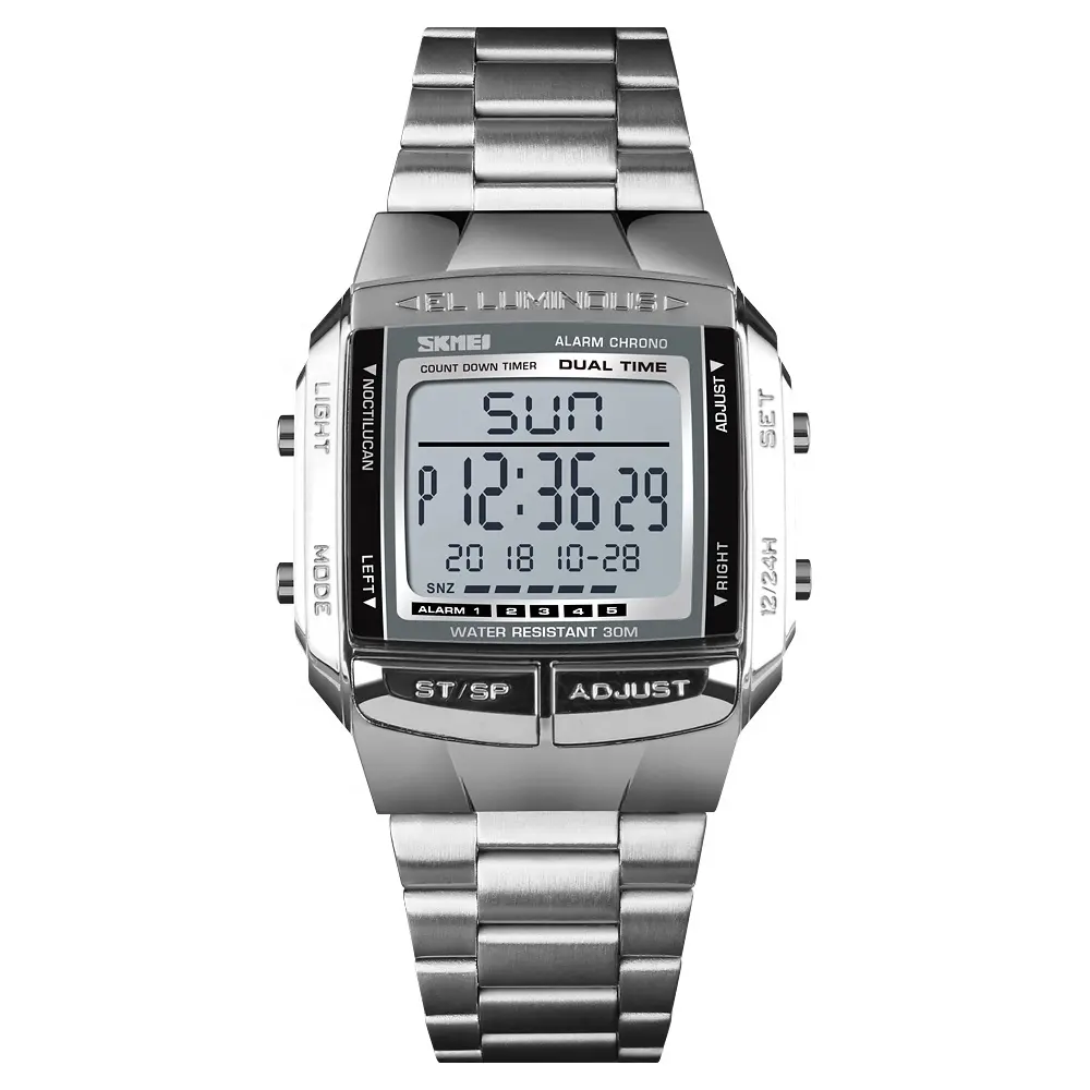 SKMEI 1381 mens chronograph analog wristwatch luxury brand digital watch bracelet