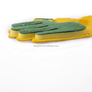 Gants en caoutchouc de silicone de cuisine bon marché avec 5 doigts - Product Image 1