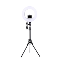 Anneau lumineux LED dimmable de 18 pouces pour la photographie et la vidéo, équipement d'éclairage photographique essentiel