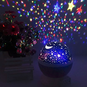 Navidad Niños Cabeceras Estrella <span class=keywords><strong>de</strong></span> la <span class=keywords><strong>Luna</strong></span> <span class=keywords><strong>de</strong></span> La Lámpara con para Niños bebé 360 boda romántica <span class=keywords><strong>noche</strong></span> <span class=keywords><strong>de</strong></span> luz del proyector - Product Image 1