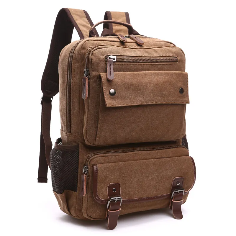 Original factory high quality back pack school 19 inch laptop backpack vintage rucksack