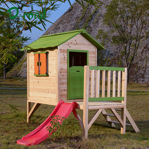 <span class=keywords><strong>Casa</strong></span> de juegos de <span class=keywords><strong>madera</strong></span> para niños con escalera y tobogán - Product Image 5