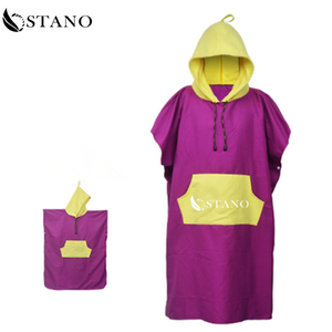 All'ingrosso <span class=keywords><strong>asciugamano</strong></span> <span class=keywords><strong>Poncho</strong></span> da Surf da spiaggia con cappuccio per adulti in microfibra - Product Image 3