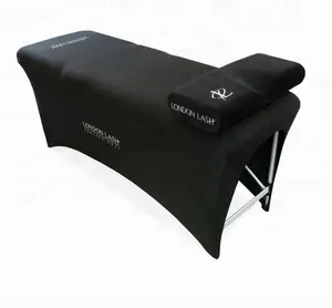Impresión personalizada 4 pies 6 pies 8 pies spandex cubierta de <span class=keywords><strong>mesa</strong></span> elástica <span class=keywords><strong>transparente</strong></span> para salón de belleza - Product Image 1