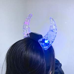 Bandeau lumineux à LED coloré, style Halloween, personnalisé, cornes - Product Image 5